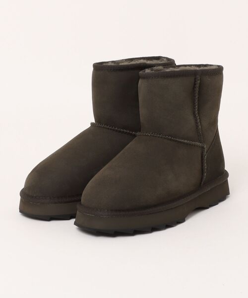 EMU Australia（エミューオーストラリア）の「Sharky Mini（ブーツ・レディース・グレー/ブラック/グレイッシュベージュ/グリーン/ベージュ/ブラック×ブラック/ブラック系その他/ダークオリーブ・6/7/8/11/10/5/9）」の7枚目の写真