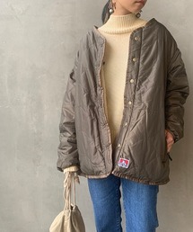 BEN DAVIS | [BEN DAVIS/ベンデイビス] リバーシブルボアフリースキルティングノーカラーコート/ビッグシルエット/ミドル丈（2WAY)(その他アウター)