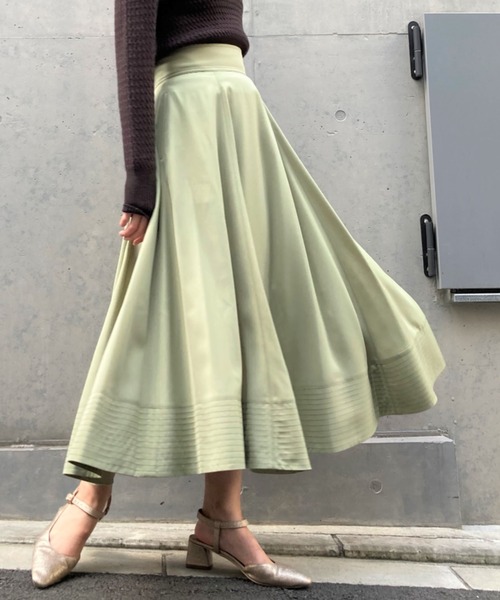 DEICY（デイシー）の「ヘビーサテンフレアースカート（スカート）」 - WEAR