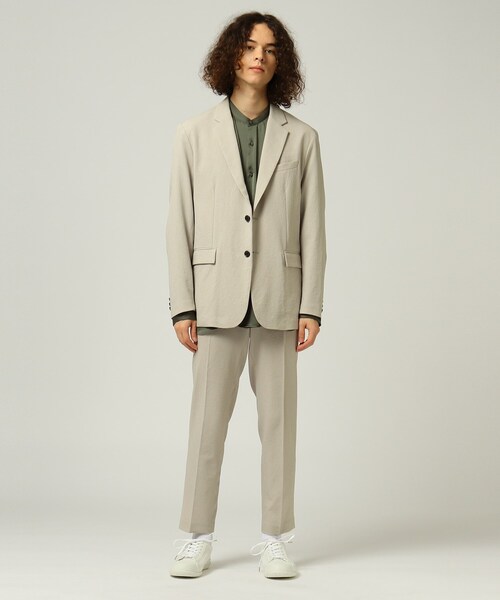 tk.TAKEO KIKUCHI（ティーケータケオキクチ）の「EVALET(R)テーパードパンツ（スーツパンツ・メンズ・チャコールグレー/ライトベージュ/ダークネイビー・03/04/02/01）」の5枚目の写真