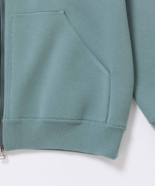 ADAM ET ROPE'（アダムエロペ）の「ガスコットン ルーズシルエット フードZIPパーカー（パーカー・メンズ・ネイビー/ターコイズブルー/テラコッタ・M/L）」の5枚目の写真