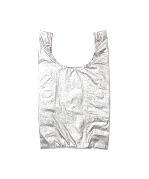 Francfranc（フランフラン）の「バッグチャームエコバッグ タイポ シルバー（エコバッグ/サブバッグ・レディース・シルバー・FREE）」の5枚目の写真