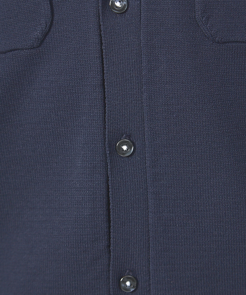 ABAHOUSE（アバハウス）の「ハイストレッチ PE 天竺 ポロ カーディガンジャケット（カーディガン/ボレロ・メンズ・ネイビー/グレイッシュベージュ/カーキ・44/48/46）」の11枚目の写真