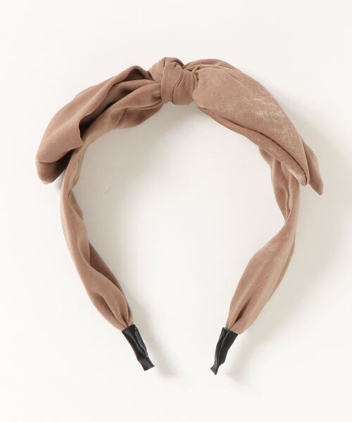 Three Four Time（ｽﾘｰﾌｫｰﾀｲﾑ）の「リボンカチューシャ（カチューシャ・レディース・ベージュ/ブラック/ブラウン・FREE）」の5枚目の写真