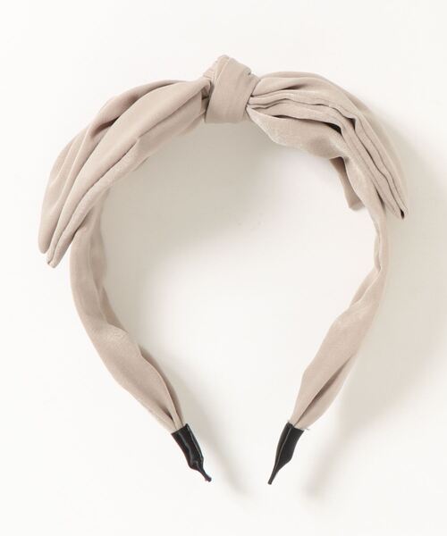 Three Four Time（ｽﾘｰﾌｫｰﾀｲﾑ）の「リボンカチューシャ（カチューシャ・レディース・ベージュ/ブラック/ブラウン・FREE）」の6枚目の写真