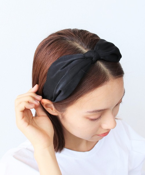 新品 UNMINOU フラットリボンカチューシャ（BLACK） 完売品 フィント F i.n.t ビッグチュール多重リボンカチューシャ