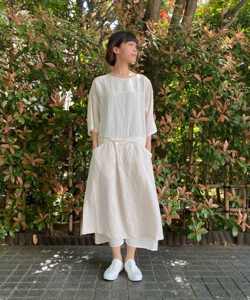 Plantation(プランテーション)の「リネンレーヨン/ワンピース Plantation(プランテーション)の「リネンレーヨン/ワンピース