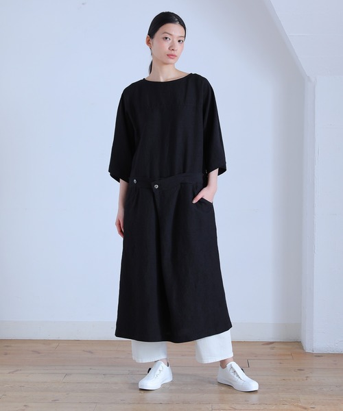 Plantation(プランテーション)の「リネンレーヨン/ワンピース Plantation(プランテーション)の「リネンレーヨン/ワンピース