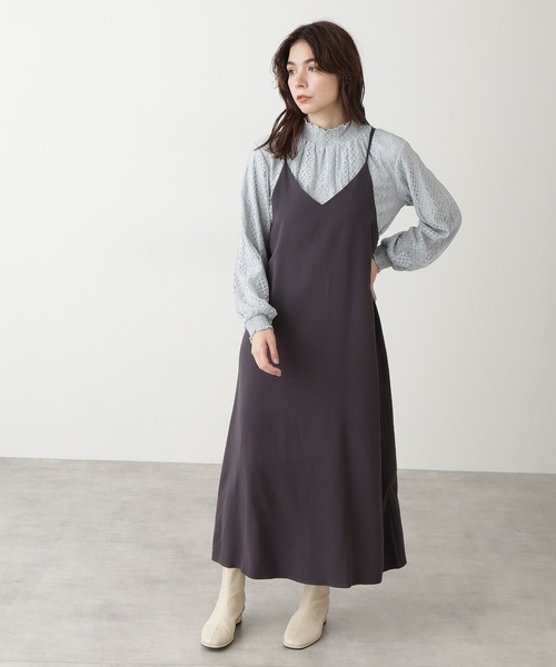 N.(N. Natural Beauty Basic)(エヌエヌナチュラルビューティーベーシック)の「レースシャーリングネックブラウス(シャツ/ブラウス・レディース・ブラック/ホワイト/ブルー・MEDIUM)」の13枚目の写真