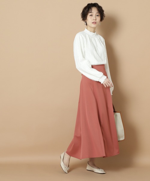 N.(N. Natural Beauty Basic)(エヌエヌナチュラルビューティーベーシック)の「レースシャーリングネックブラウス(シャツ/ブラウス・レディース・ブラック/ホワイト/ブルー・MEDIUM)」の16枚目の写真
