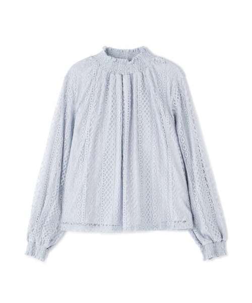 N.(N. Natural Beauty Basic)(エヌエヌナチュラルビューティーベーシック)の「レースシャーリングネックブラウス(シャツ/ブラウス・レディース・ブラック/ホワイト/ブルー・MEDIUM)」の21枚目の写真