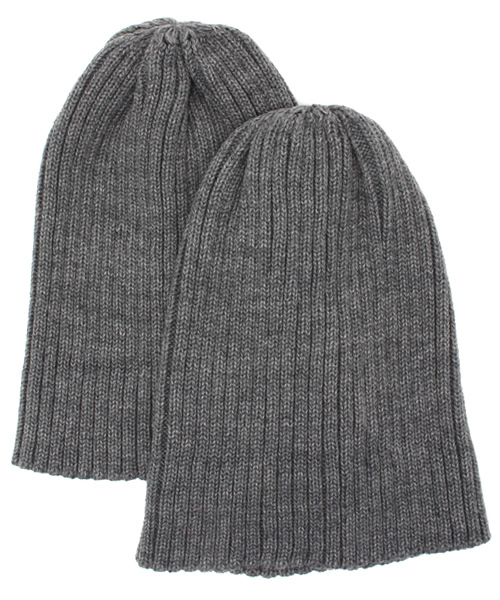 603（ロクマルサン）の「603 2piecesニット帽 （ニットキャップ/ビーニー・レディース・オフホワイト/ブラック/グレー・FREE）」の13枚目の写真