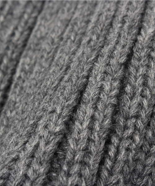 603（ロクマルサン）の「603 2piecesニット帽 （ニットキャップ/ビーニー・レディース・オフホワイト/ブラック/グレー・FREE）」の5枚目の写真