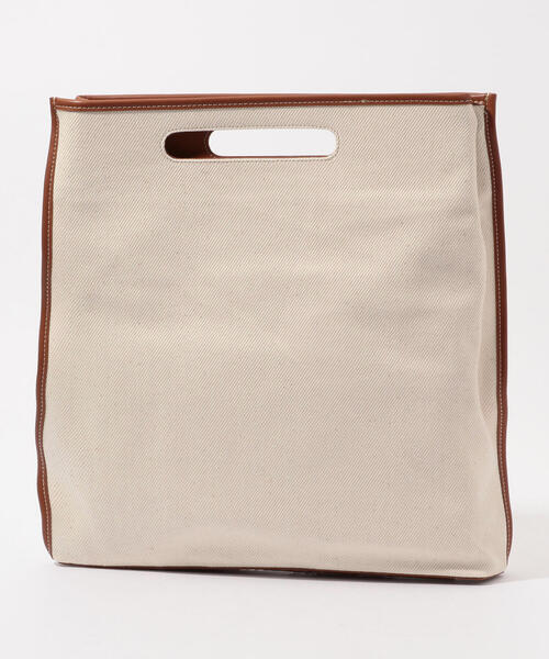TOMORROWLAND （トゥモローランド）の「The dilettante コットンキャンバス×レザー 2WAYトートバッグ（トートバッグ・メンズ・ホワイト系その他・FREE）」の6枚目の写真