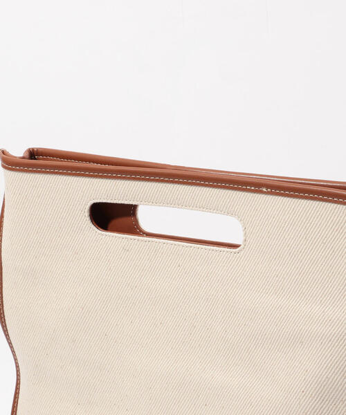 TOMORROWLAND （トゥモローランド）の「The dilettante コットンキャンバス×レザー 2WAYトートバッグ（トートバッグ・メンズ・ホワイト系その他・FREE）」の7枚目の写真