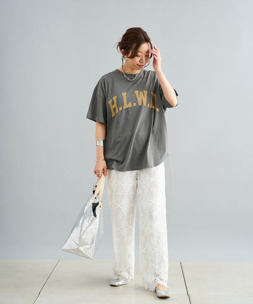 DouDou（ドゥドゥ）の「レースイージーパンツ（その他パンツ・レディース・ホワイト/ブラック・FREE）」の3枚目の写真