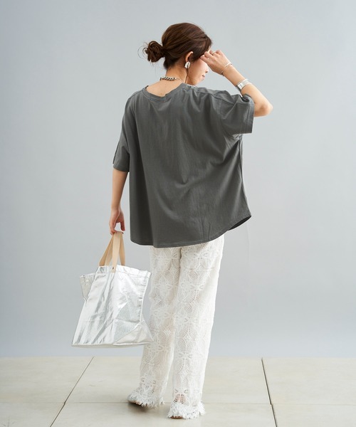 DouDou（ドゥドゥ）の「レースイージーパンツ（その他パンツ・レディース・ホワイト/ブラック・FREE）」の12枚目の写真