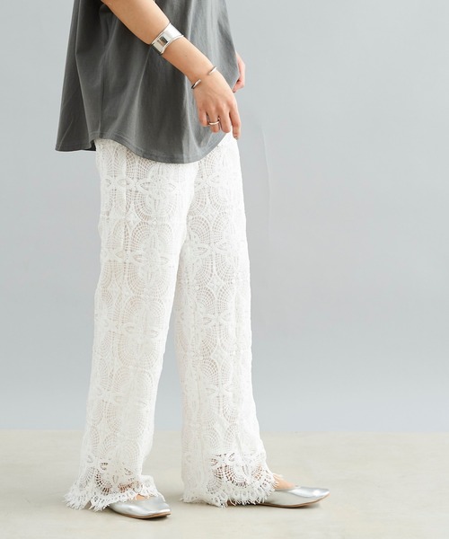 DouDou（ドゥドゥ）の「レースイージーパンツ（その他パンツ）」 - WEAR