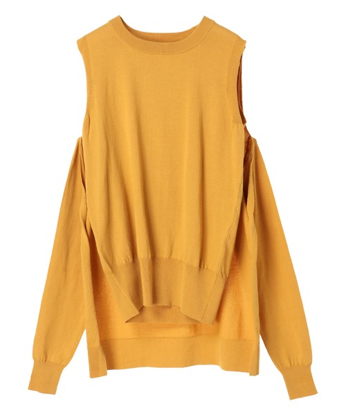 YECCA VECCA(イェッカヴェッカ)の「マルチwayニット *(ニット/セーター・レディース・ライトグレー/ブラウン/ブルー/イエロー・FREE)」の9枚目の写真