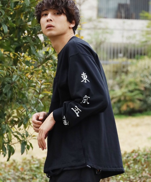 レミレリーフ✨両面プリント ロングTシャツ M B'2nd｜REMI RELIEF(レミレリーフ) 別注LW加工20/-天竺BIGサイズ