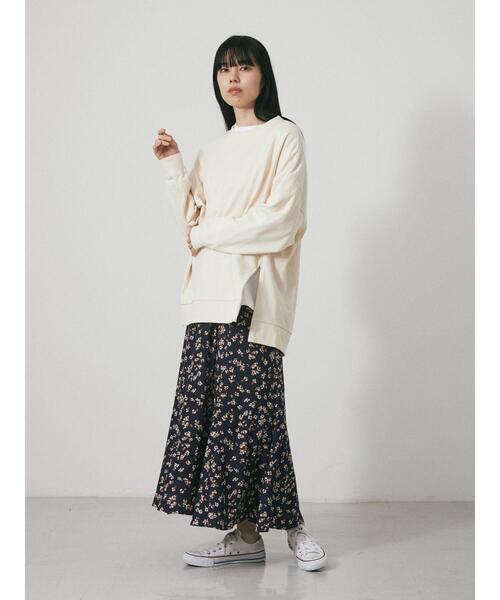 GARAGE OF GOOD CLOTHING（ガレージオブグッドクロージング）の「プリントマーメードスカート　＊（スカート・レディース・パープル・FREE）」の7枚目の写真