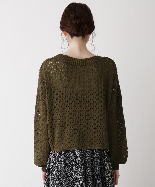 Cutie Blonde（キューティーブロンド）の「◆【S-L/2点セット】ニットカーデキャミセット（アンサンブル・レディース・ブラック/アイボリー/ブラウン系その他・01/02/03）」の6枚目の写真