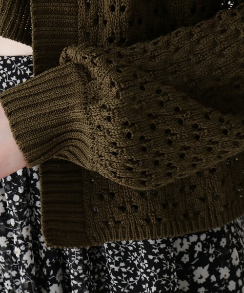 Cutie Blonde（キューティーブロンド）の「◆【S-L/2点セット】ニットカーデキャミセット（アンサンブル・レディース・ブラック/アイボリー/ブラウン系その他・01/02/03）」の8枚目の写真