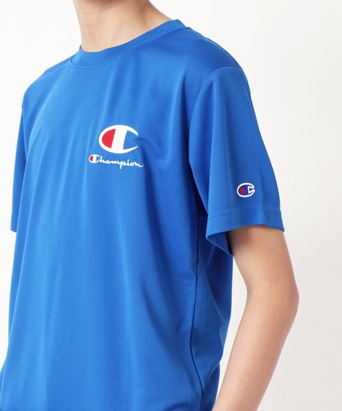 Champion（チャンピオン）の「Chamion/チャンピオン　キッズスポーツ　ロゴプリントTシャツ（Tシャツ/カットソー・キッズ・ブラック/ホワイト/ブルー/ネイビー/イエロー・100cm/120cm/130cm/160cm/140cm/150cm/110cm）」の11枚目の写真