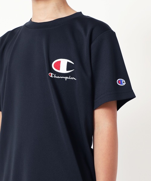 Champion（チャンピオン）の「Chamion/チャンピオン　キッズスポーツ　ロゴプリントTシャツ（Tシャツ/カットソー・キッズ・ブラック/ホワイト/ブルー/ネイビー/イエロー・100cm/120cm/130cm/160cm/140cm/150cm/110cm）」の16枚目の写真