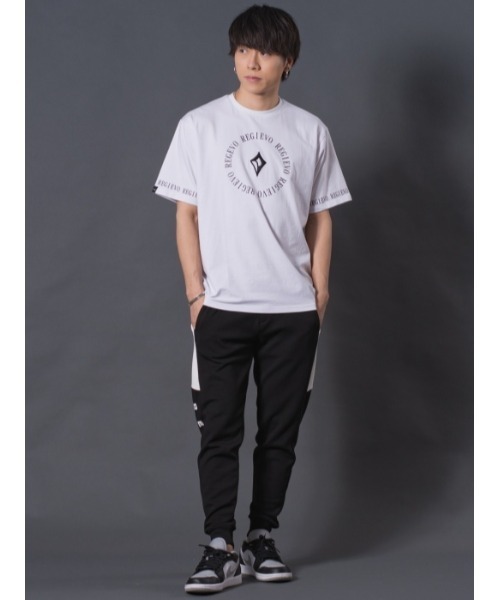 REGIEVO（レジエボ）の「REGIEVO サークルロゴTシャツ（Tシャツ/カットソー・メンズ・ホワイト/ブラック・M/L/XL）」の3枚目の写真