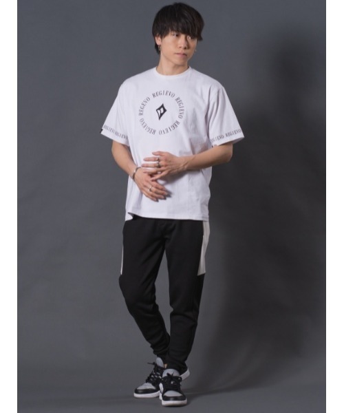 REGIEVO（レジエボ）の「REGIEVO サークルロゴTシャツ（Tシャツ/カットソー・メンズ・ホワイト/ブラック・M/L/XL）」の4枚目の写真