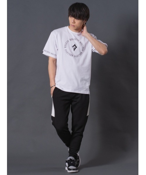 REGIEVO（レジエボ）の「REGIEVO サークルロゴTシャツ（Tシャツ/カットソー・メンズ・ホワイト/ブラック・M/L/XL）」の5枚目の写真