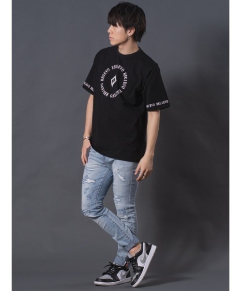 REGIEVO（レジエボ）の「REGIEVO サークルロゴTシャツ（Tシャツ/カットソー・メンズ・ホワイト/ブラック・M/L/XL）」の11枚目の写真