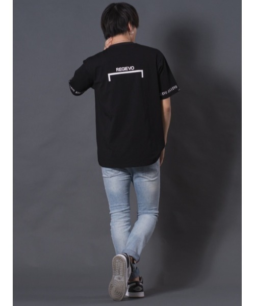 REGIEVO（レジエボ）の「REGIEVO サークルロゴTシャツ（Tシャツ/カットソー・メンズ・ホワイト/ブラック・M/L/XL）」の12枚目の写真