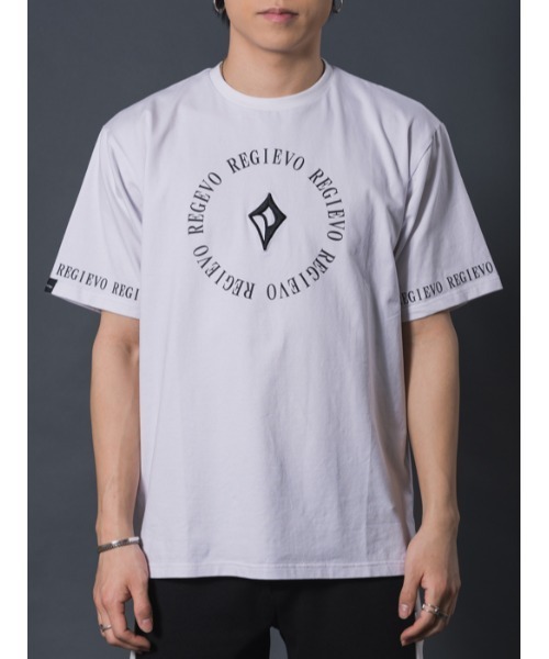 REGIEVO（レジエボ）の「REGIEVO サークルロゴTシャツ（Tシャツ/カットソー・メンズ・ホワイト/ブラック・M/L/XL）」の13枚目の写真