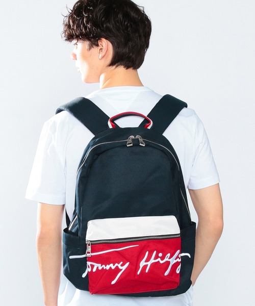 高い素材 TOMMY HILFIGER（トミーヒルフィガー）の「シグネチャーロゴ バッグ