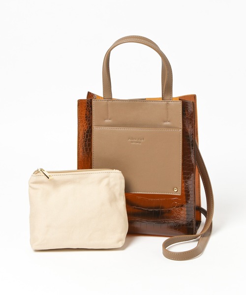 Heather（ヘザー）の「ポケットＰＶＣバッグ　950514（ショルダーバッグ・レディース・ホワイト系/ブラウン系・ONE SIZE）」の13枚目の写真