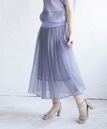 【2021SS】フロッキードット・ギャザーフレアースカート