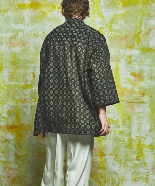 MAISON SPECIAL（メゾンスペシャル）の「《ユニセックスアイテム》小紋柄エクストラプライムオーバーショートスリーブオープンカラーシャツ 【MAISON SPECIAL/メゾンスペシャル】（シャツ/ブラウス・メンズ・オフホワイト/ベージュ/ブラック/ブルー・0/1/2）」の7枚目の写真