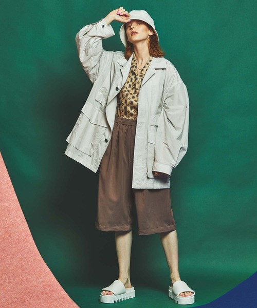 MAISON SPECIAL（メゾンスペシャル）の「《ユニセックスアイテム》小紋柄エクストラプライムオーバーショートスリーブオープンカラーシャツ 【MAISON SPECIAL/メゾンスペシャル】（シャツ/ブラウス・メンズ・オフホワイト/ベージュ/ブラック/ブルー・0/1/2）」の15枚目の写真