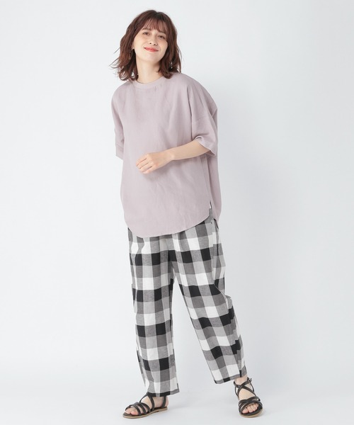 studio CLIP(スタディオクリップ)の「ひんやりバックコクーンチュニック(チュニック・レディース・ラベンダー/スモーク/ライトグレー・FREE)」の11枚目の写真