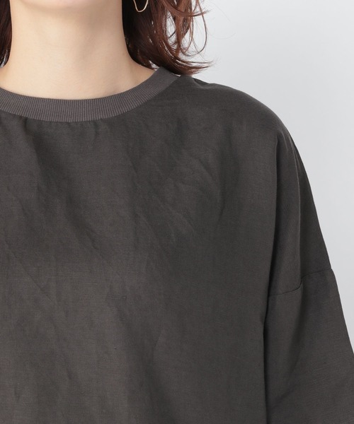 studio CLIP(スタディオクリップ)の「ひんやりバックコクーンチュニック(チュニック・レディース・ラベンダー/スモーク/ライトグレー・FREE)」の8枚目の写真