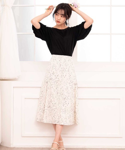 WILLSELECTION（ウィルセレクション）の「ラインフラワーマーメイドスカート（スカート・レディース・ホワイト系その他/グレー系その他・SMALL/MEDIUM）」の7枚目の写真