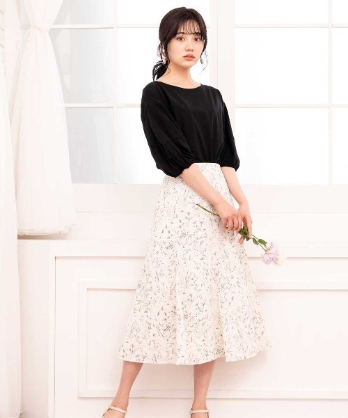 WILLSELECTION（ウィルセレクション）の「ラインフラワーマーメイドスカート（スカート・レディース・ホワイト系その他/グレー系その他・SMALL/MEDIUM）」の6枚目の写真