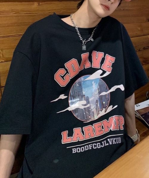 HOOK（フック）の「【HOOK】【2021新作】 アメカジアンティーク風イラストプリント半袖tシャツ（Tシャツ/カットソー・メンズ・ホワイト/ダークグレー/ブラック・XL/XXL/M/L）」の16枚目の写真