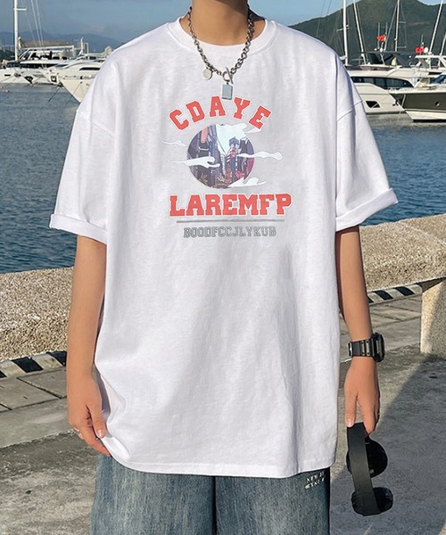 HOOK（フック）の「【HOOK】【2021新作】 アメカジアンティーク風イラストプリント半袖tシャツ（Tシャツ/カットソー・メンズ・ホワイト/ダークグレー/ブラック・XL/XXL/M/L）」の22枚目の写真