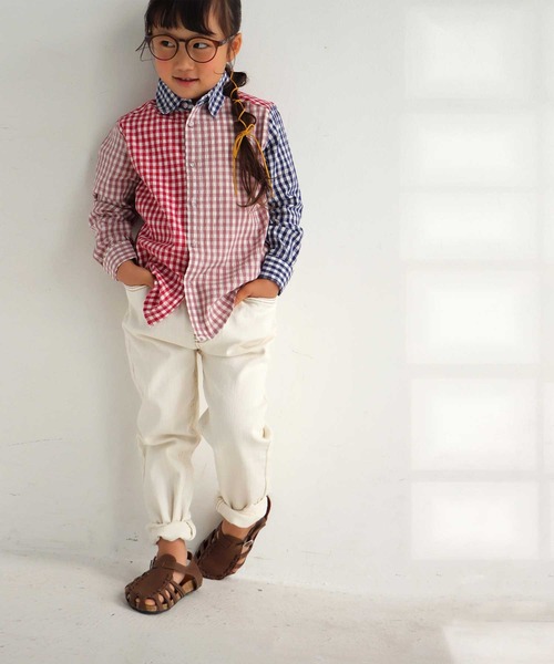 antiqua（アンティカ）の「幅広いテイストに合う◎ホワイトデニム（デニムパンツ・キッズ・オフホワイト・4/3）」の12枚目の写真