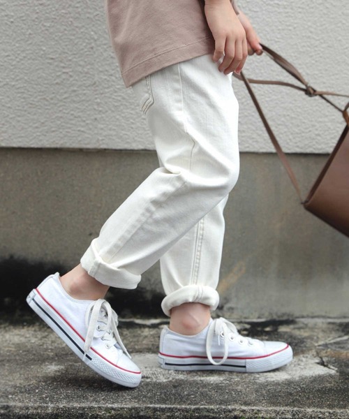 antiqua（アンティカ）の「幅広いテイストに合う◎ホワイトデニム（デニムパンツ・キッズ・オフホワイト・4/3）」の15枚目の写真