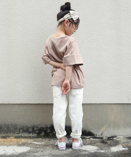 antiqua（アンティカ）の「幅広いテイストに合う◎ホワイトデニム（デニムパンツ・キッズ・オフホワイト・4/3）」の16枚目の写真