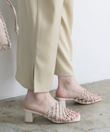 RANDA | ソフト メッシュ編みミュールサンダル(サンダル)